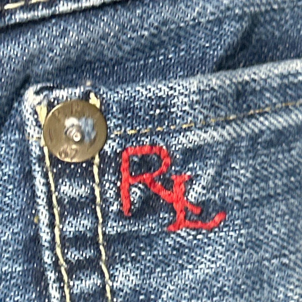 Polo Ralph Lauren Hampton Straight Jeans Blue Denim RL LogoSize‎ 34 x 30